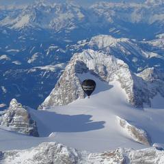 Let balónem přes vrcholky Alp