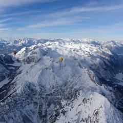 Let balónem přes vrcholky Alp