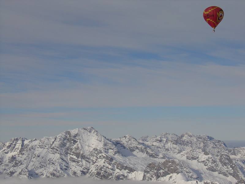 Přelet přes Vysoké Taury (Hohe Tauern)